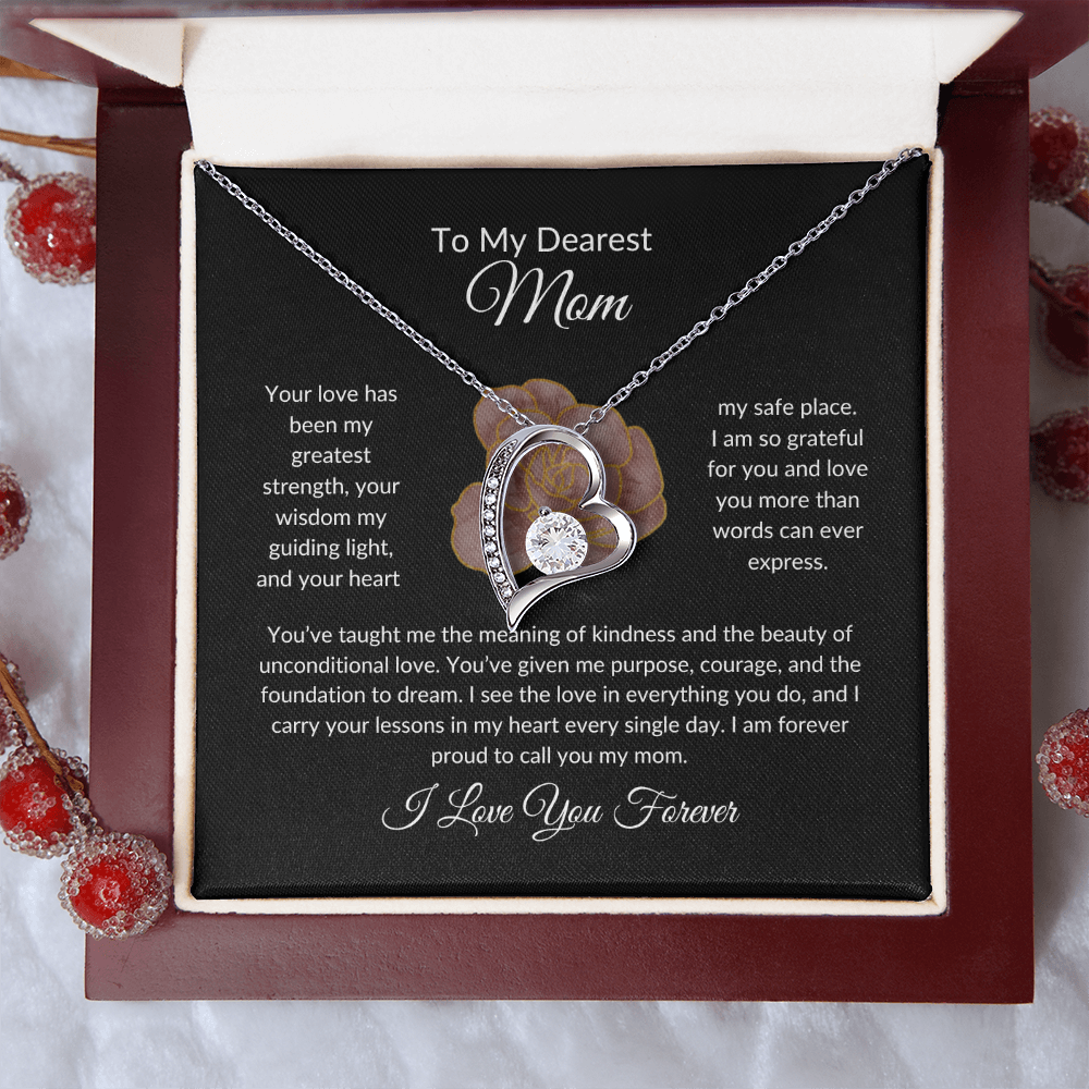 Forever Love Heart Necklace - To My Dearest Mom