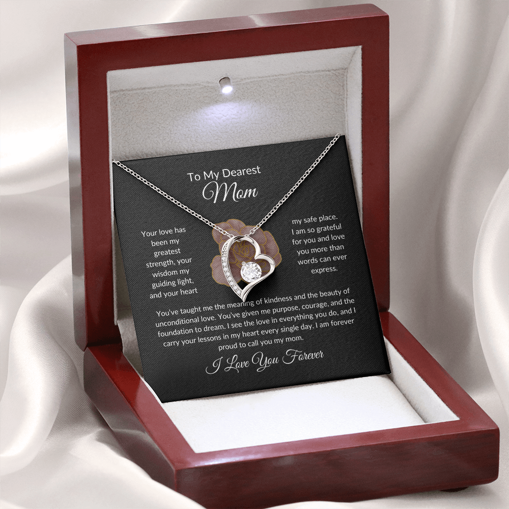 Forever Love Heart Necklace - To My Dearest Mom