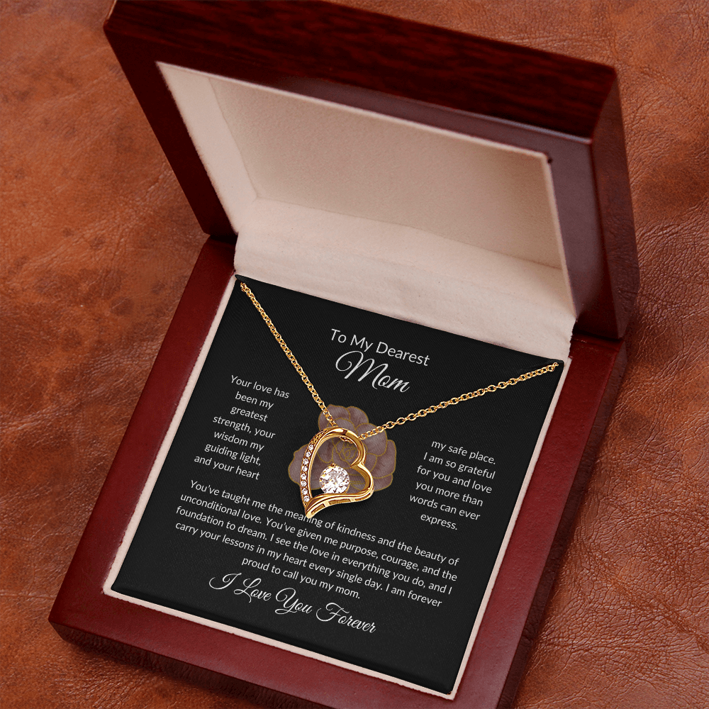 Forever Love Heart Necklace - To My Dearest Mom