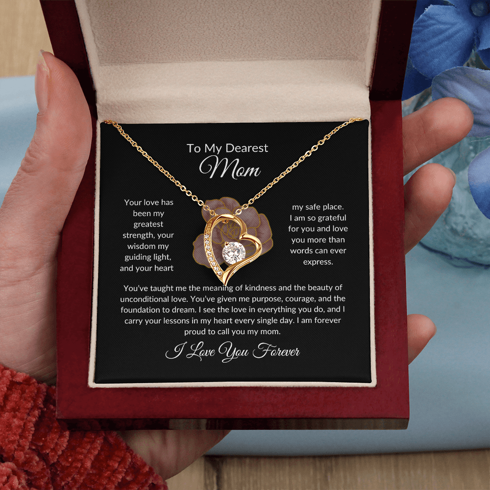 Forever Love Heart Necklace - To My Dearest Mom