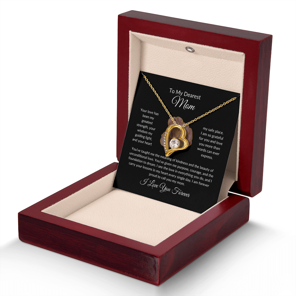 Forever Love Heart Necklace - To My Dearest Mom