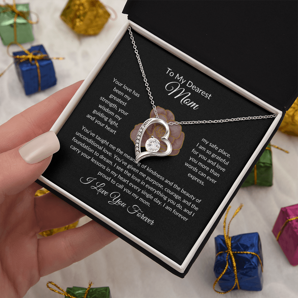 Forever Love Heart Necklace - To My Dearest Mom