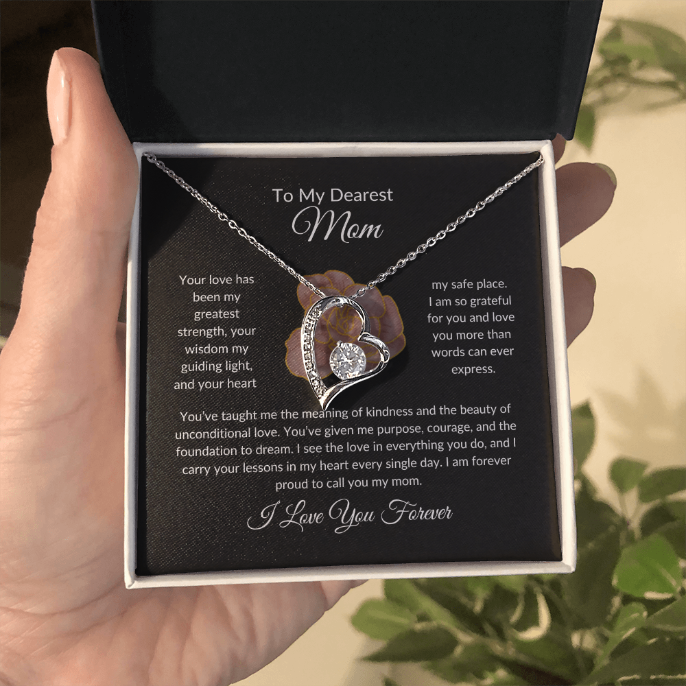 Forever Love Heart Necklace - To My Dearest Mom
