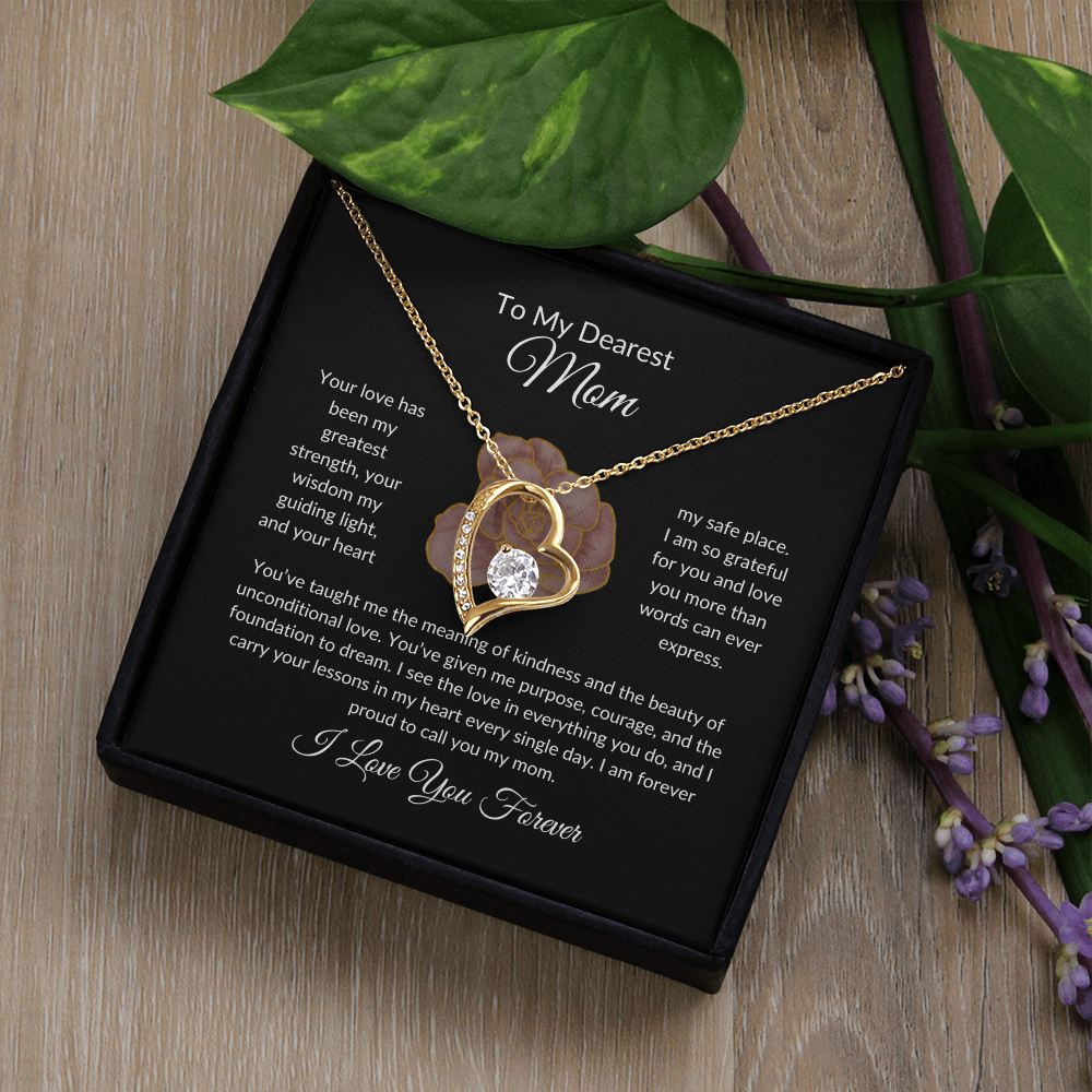 Forever Love Heart Necklace - To My Dearest Mom