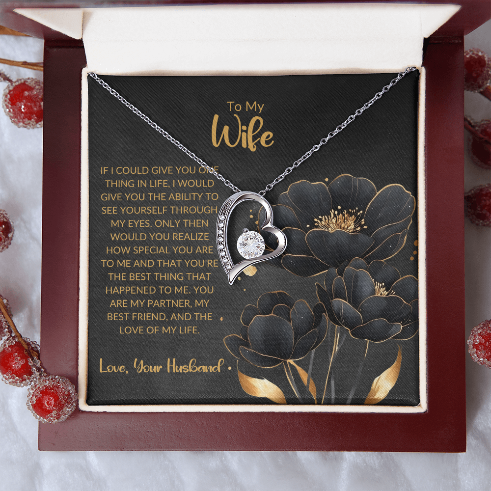 Forever Love Heart Necklace - For Wife