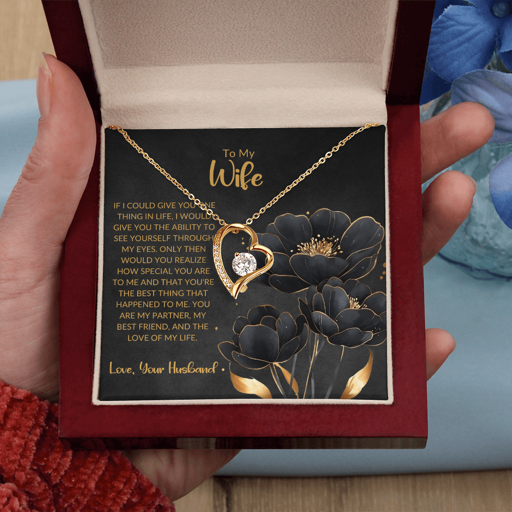 Forever Love Heart Necklace - For Wife