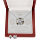 Love Knot Necklace & Earring Set - To Wife from Husband