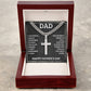 Artisan Cross Necklace - For Dad I Am Proud