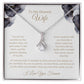 Alluring Beauty Necklace & Sweetest Devotion Flower Bouquet - To Wife from Husband