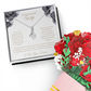 Alluring Beauty Necklace & Sweetest Devotion Flower Bouquet - To Wife from Husband