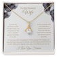 Alluring Beauty Necklace & Sweetest Devotion Flower Bouquet - To Wife from Husband