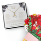 Alluring Beauty Necklace & Sweetest Devotion Flower Bouquet - To Wife from Husband