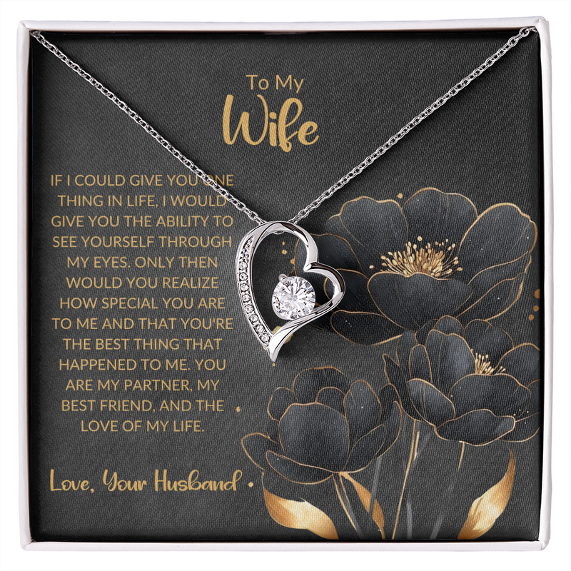 Forever Love Heart Necklace - For Wife