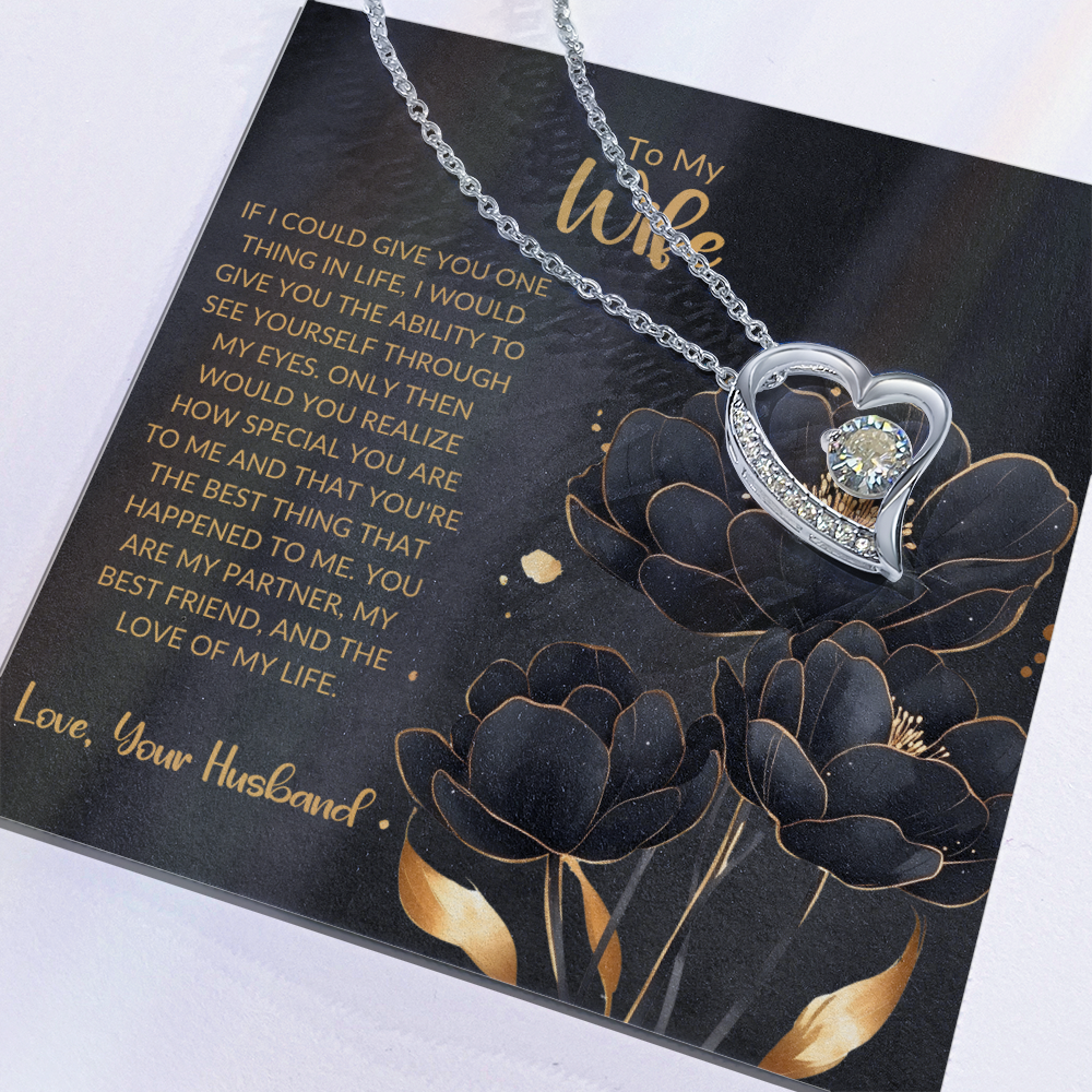 Forever Love Heart Necklace - For Wife