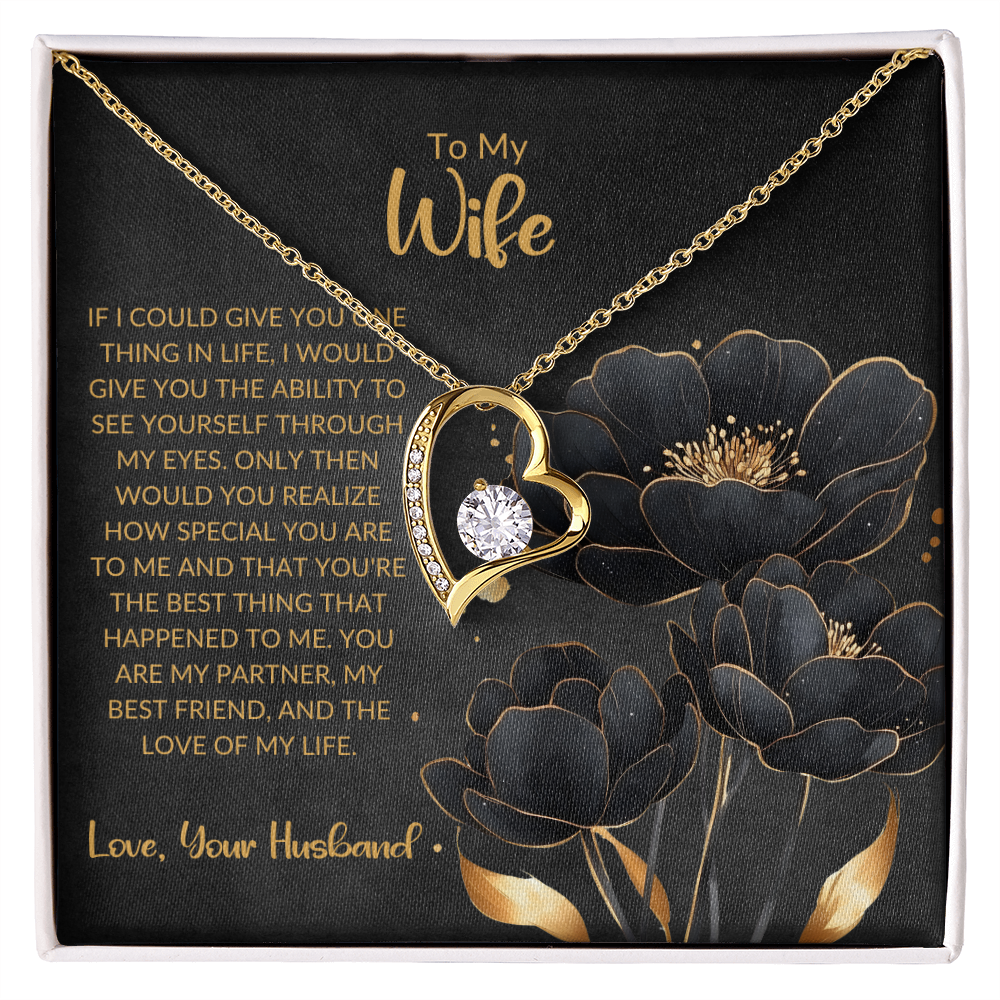 Forever Love Heart Necklace - For Wife