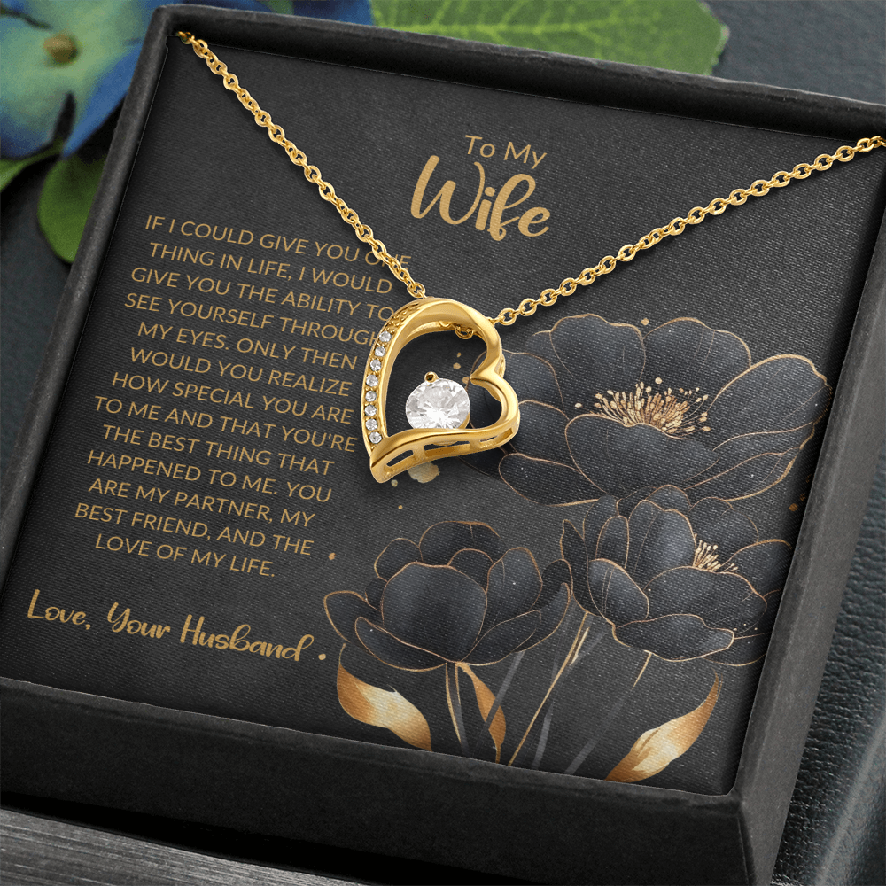 Forever Love Heart Necklace - For Wife